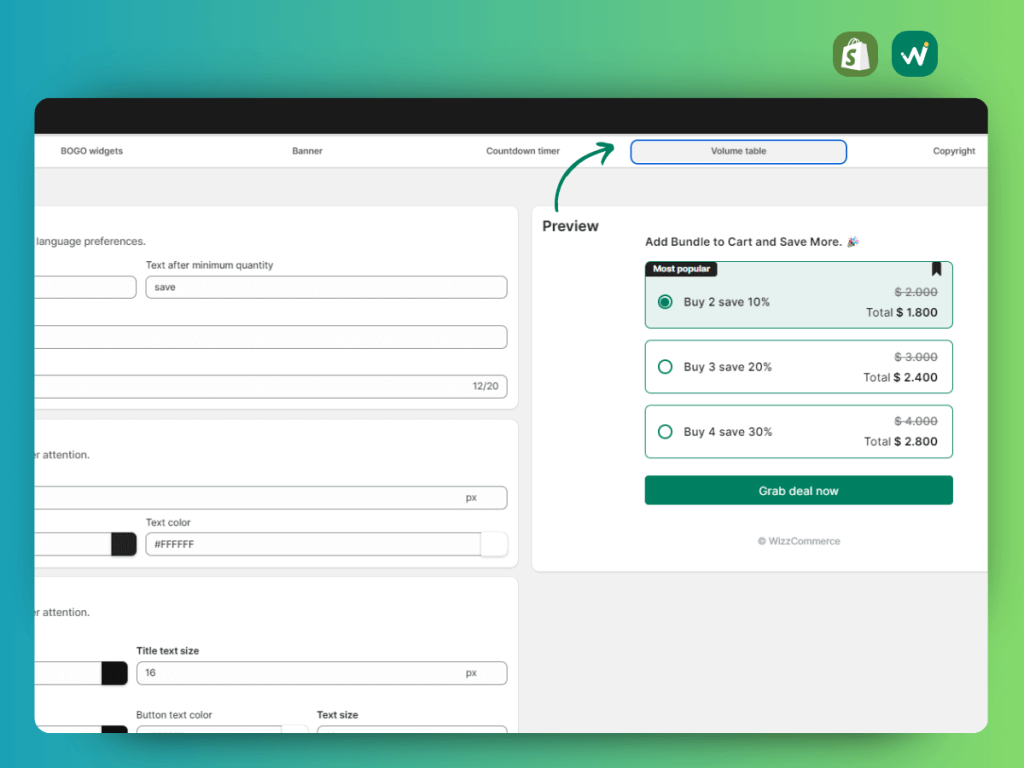 How to create tiered discounts/ quantity discounts/ volume discounts on Shopify store?