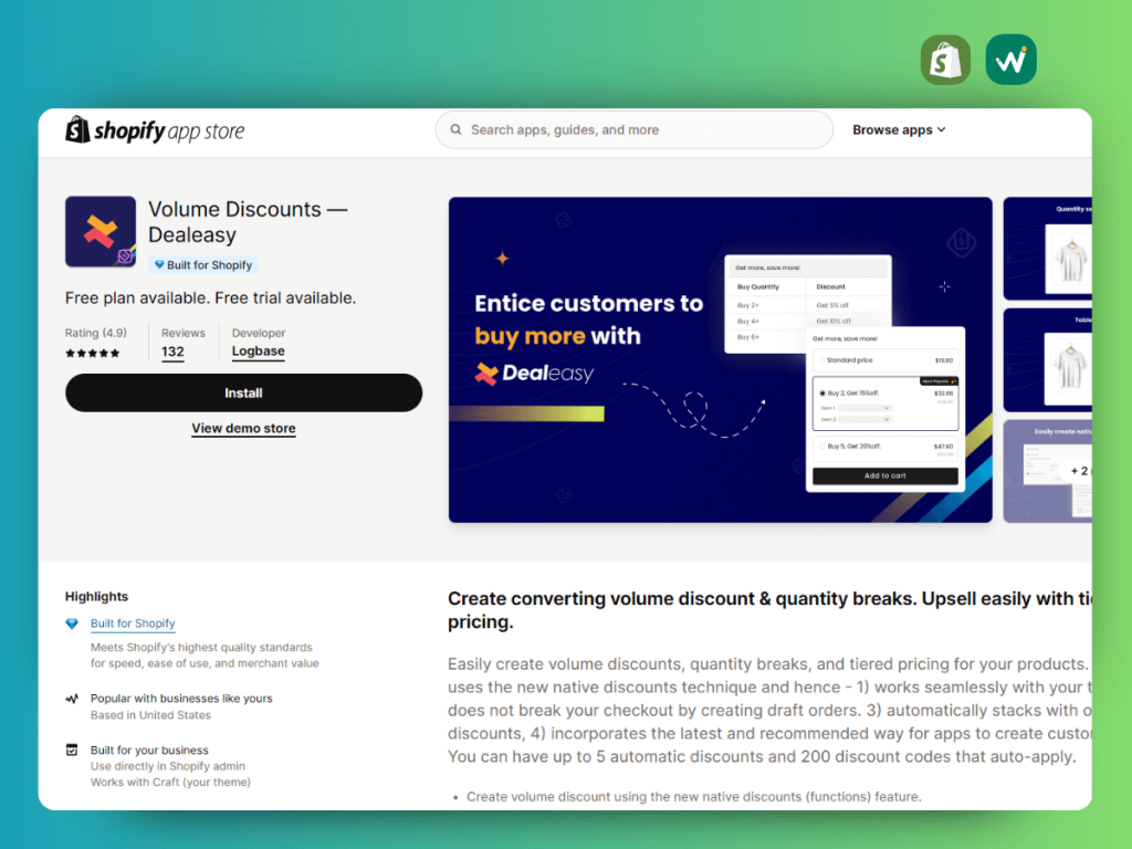 Volume Discounts - Dealeasy