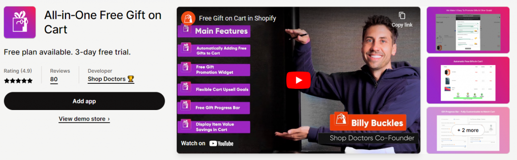 Offer Free Gifts with Purchase