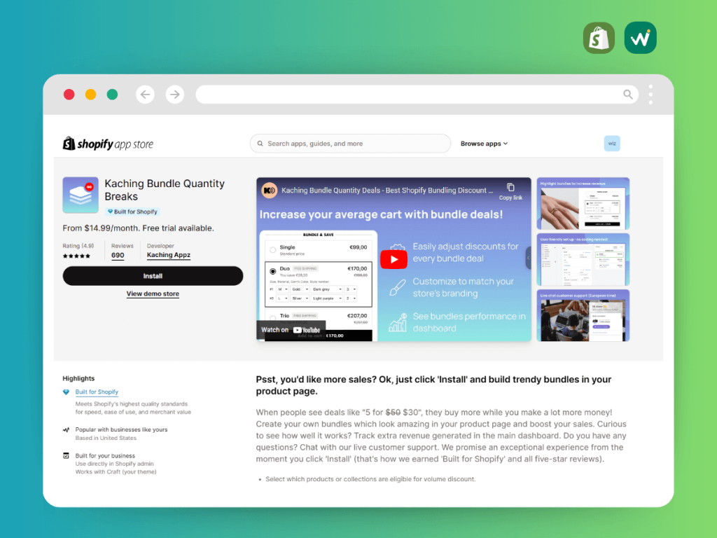Shopify quantity discount app