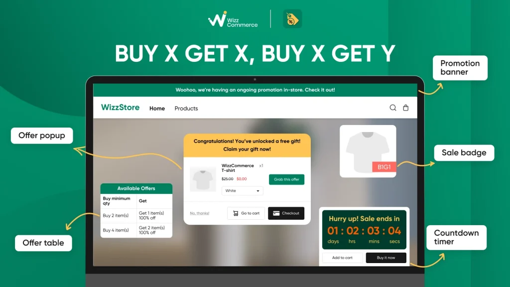 Shopify sales promotion examples BOGO