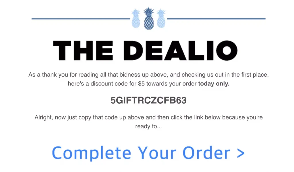 Shopify sales promotion examples coupon