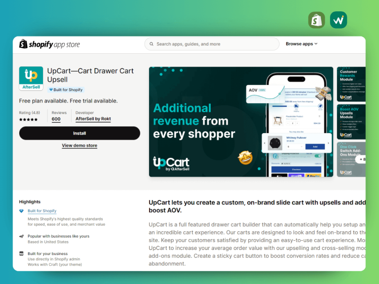 Upsell apps for Shopify