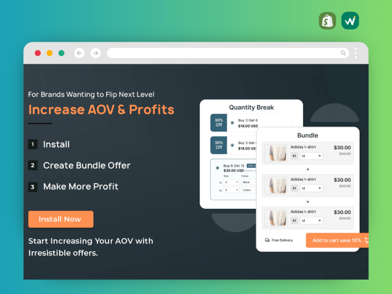 free product bundle Shopify
