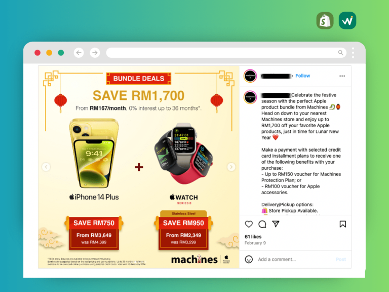 Social media savyy product bundle examples