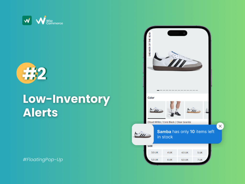shopify sales notification stock alerts