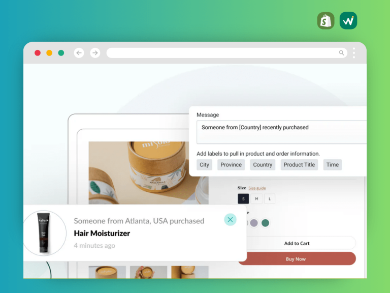 shopify fake sales notification