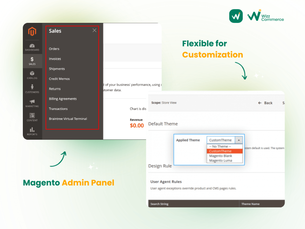 Magento top ecommerce website builder
