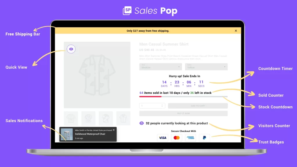 Sales Pop up Conversion Pro