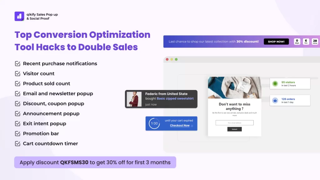 qikify Sales Pop up & Proof