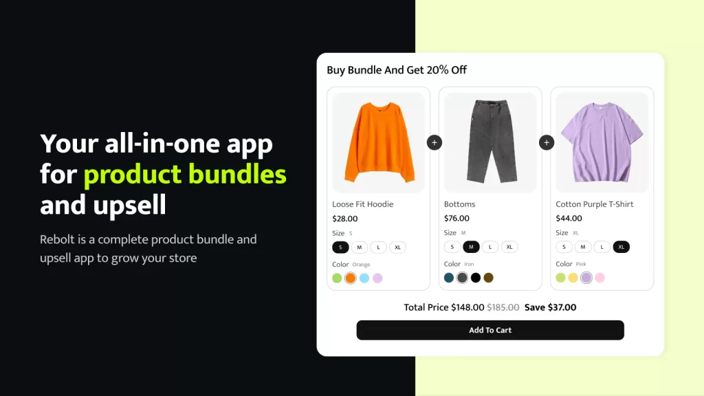 Rebolt ‑ Bundle Products, shopify app bundles