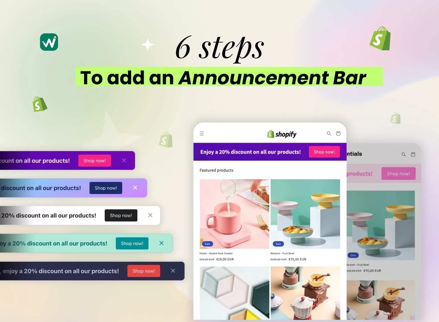 6 Steps to Add an Announcement Bar in Shopify Stores (With & Without Apps)