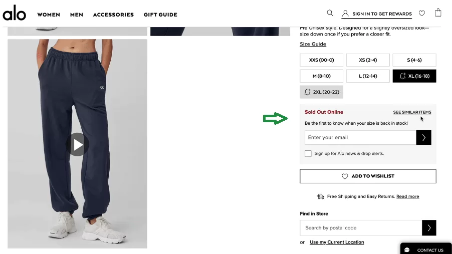 Use Visual Search to Suggest Alternatives​ for out of stock items