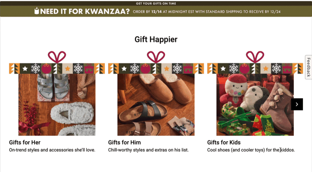 Rotating Inclusive Holiday Cutoff Dates - holiday promotion ideas