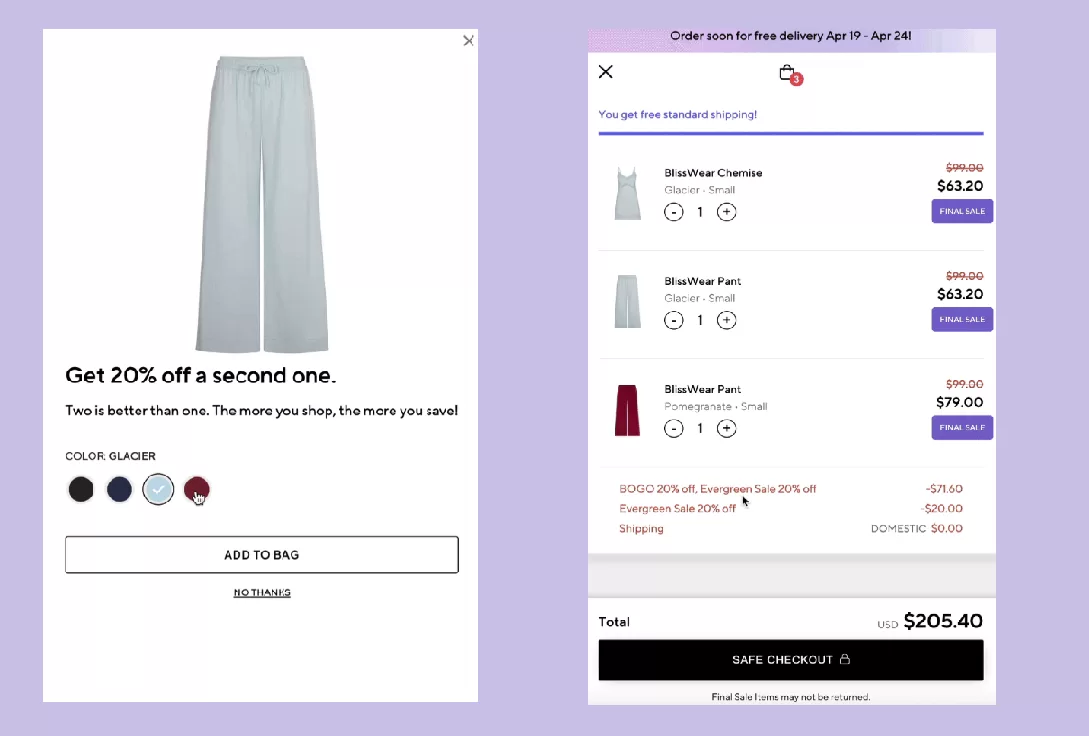 bogo cart upsell shopify