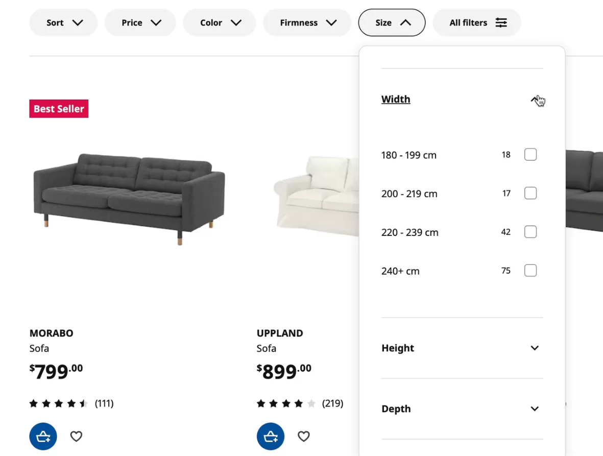 IKEA Nested Multi-Level Product Filters Shopify
