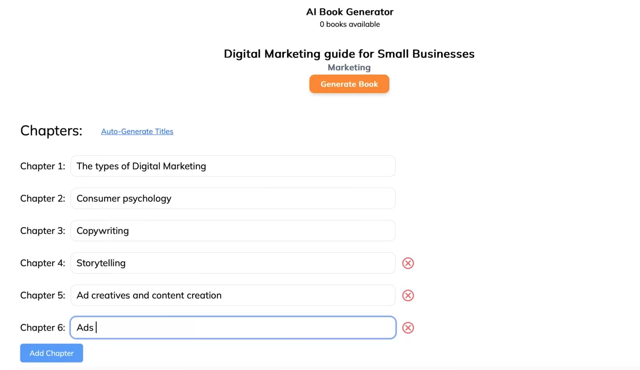 Ai book generating tools