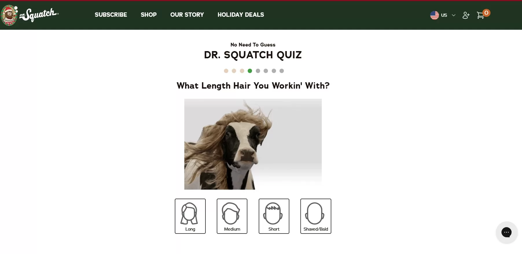 Dr Squatch Product Quiz Examples