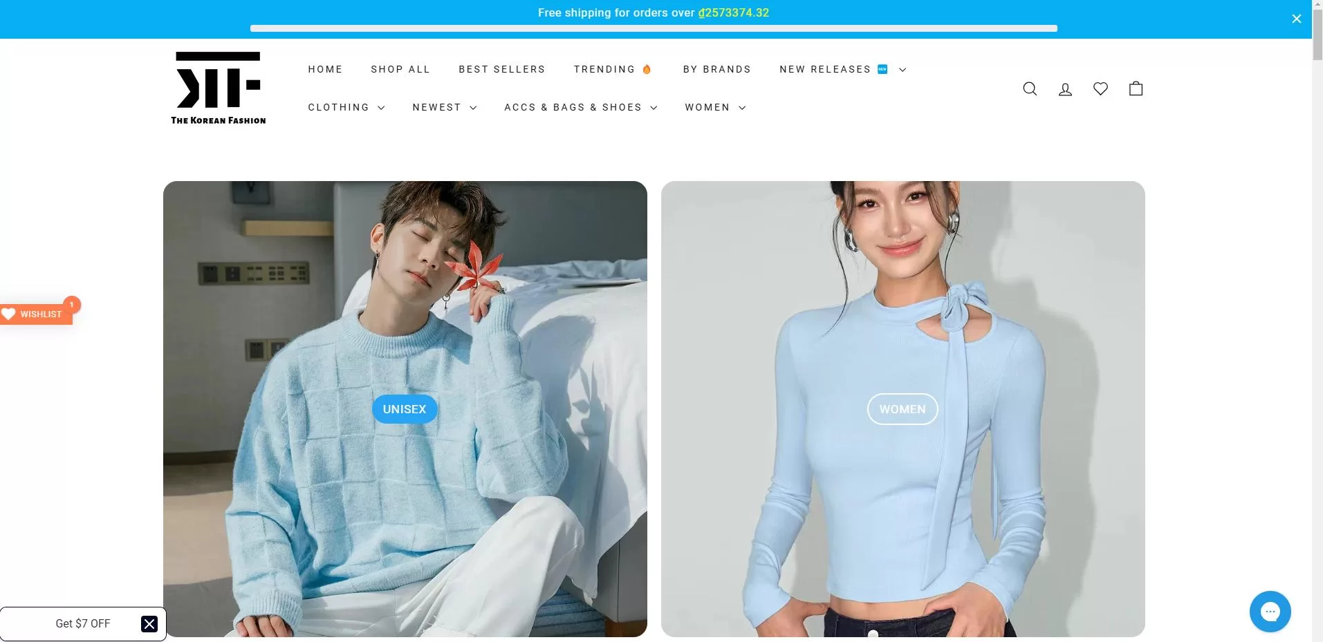 The Korean Fashion: Top Shopify Dropshipping General Store