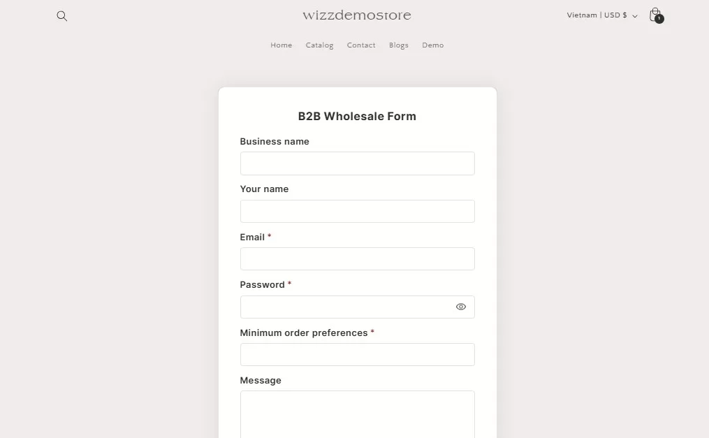Set Up a Custom Registration Form for Wholesale Customers