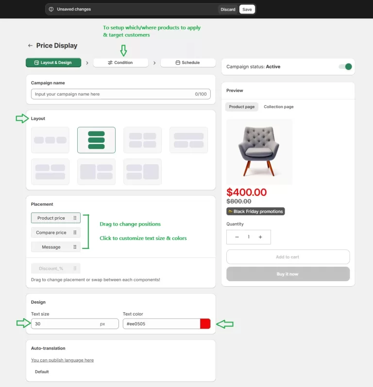 How to Customize Price Color/ Size/Typo/Position on Shopify
