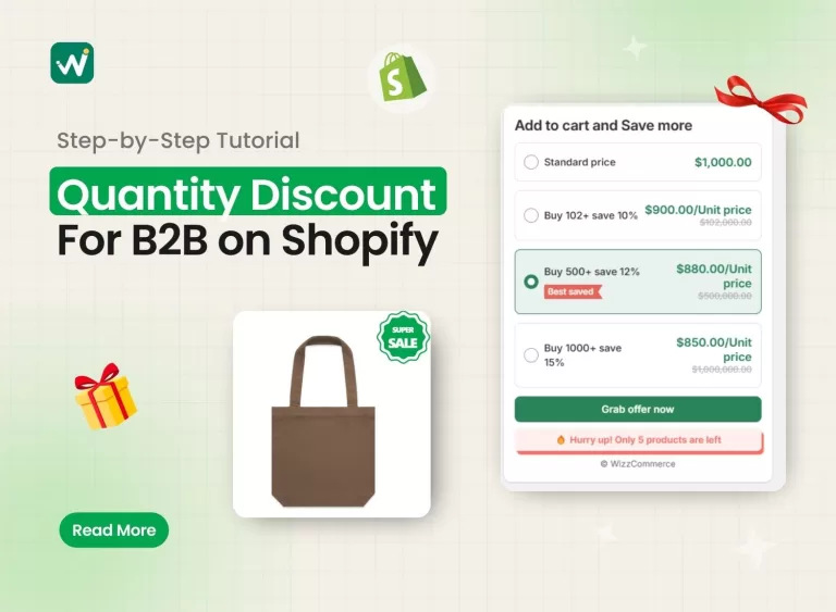 How to Offer Quantity Discounts for B2B Wholesalers on Shopify Product Page?
