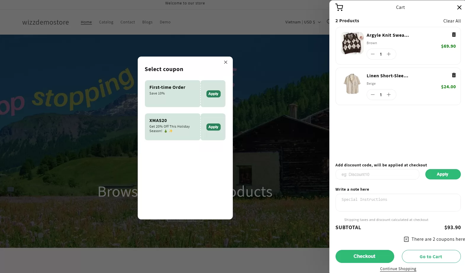How to Add a Promo Code to the Cart Page