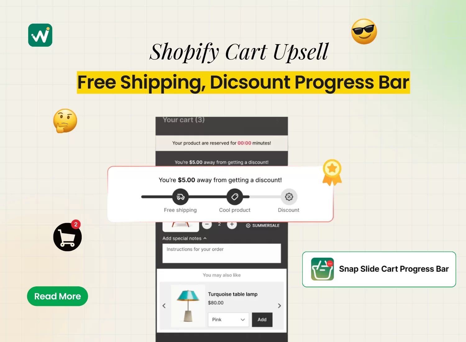 How to Cart Upsell with Free Shipping, Discount Progress Bar on Shopify?