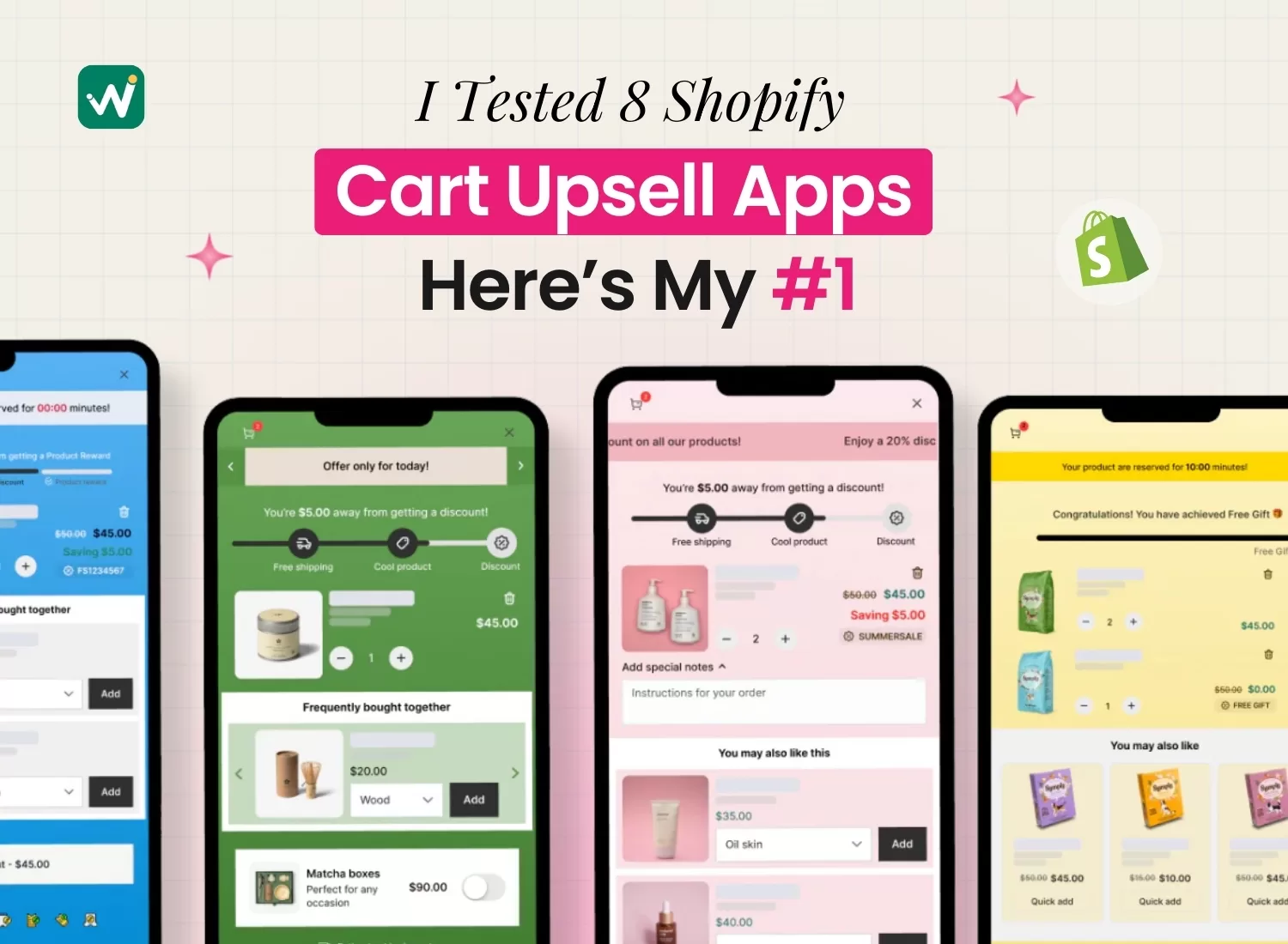 best free shopify cart upsell apps